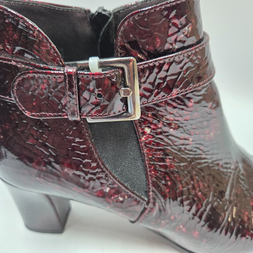 Roberto Capucci Womens Size 8 Ankle Boots Side Zip Up Buckle Speckle Pattern - Picture 7 of 16